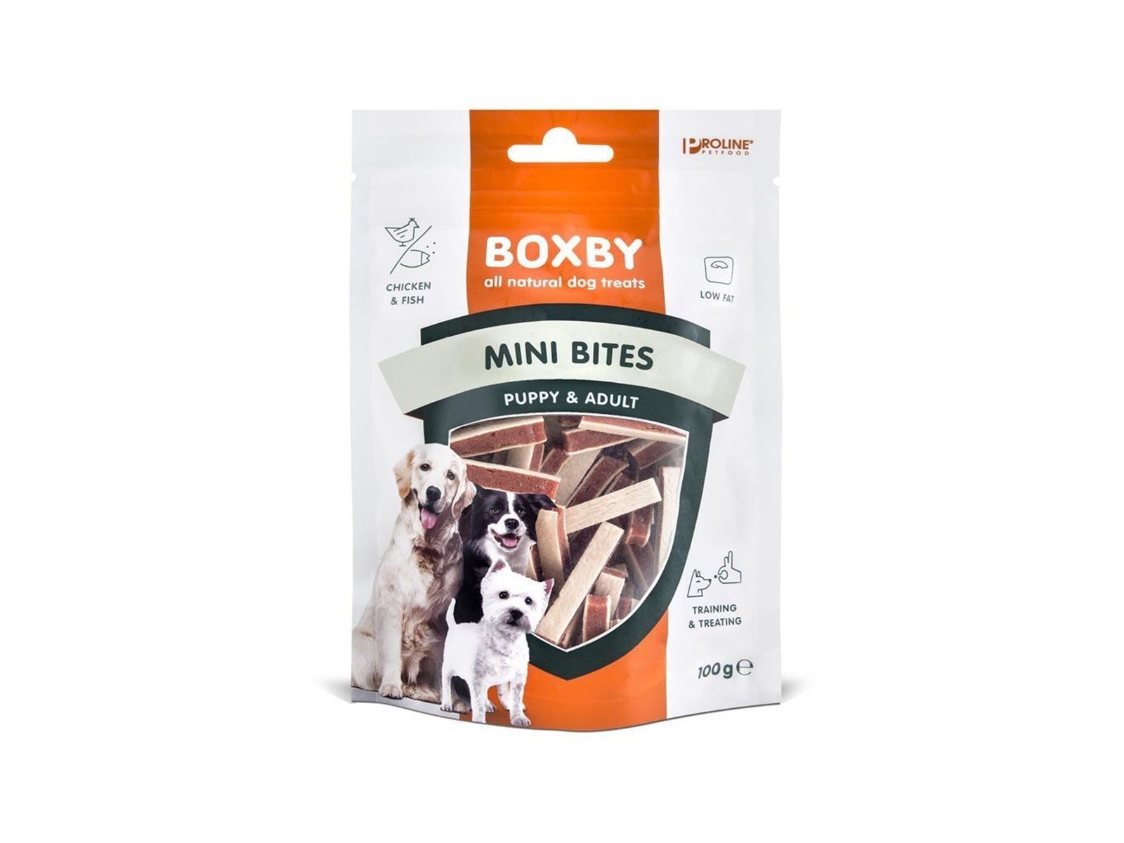 BOXBY Dog Treats Mini Bites Puppy & Adult 100g BOXBY Dog Treats Mini Bites Puppy & Adult 100g